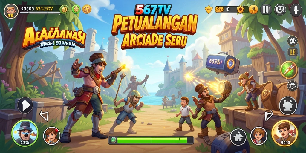 Tampilan gameplay menegangkan dari 567TV di level yang menantang.