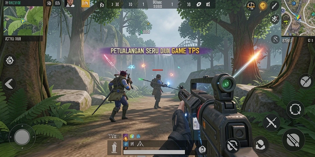 Tangkapan layar dari gameplay TPS yang mendebarkan dan penuh aksi di 8768.