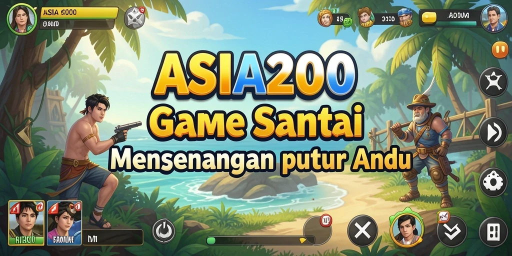 Tampilan gameplay ASIA200 yang ceria dan mengasyikkan.