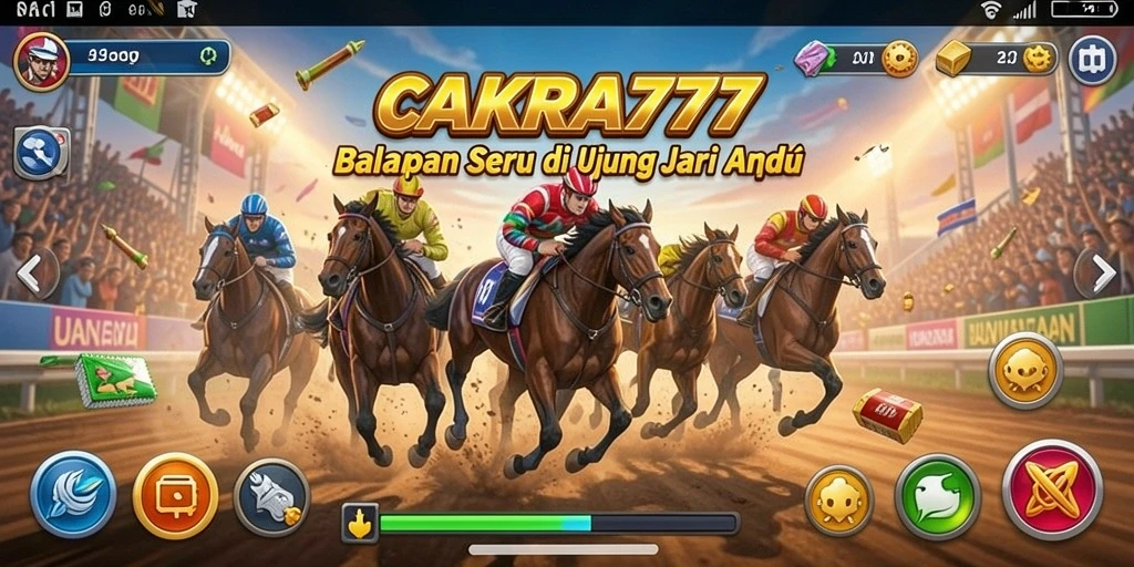 Tampilan menarik gameplay balapan di CAKRA777 yang penuh aksi.