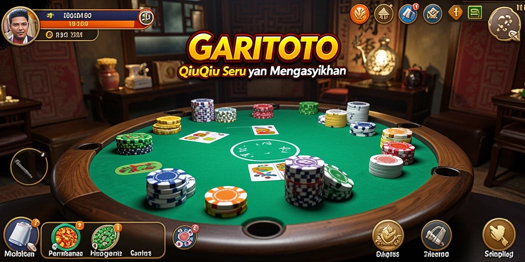 Tampilan screenshot GARITOTO yang menunjukkan serunya gameplay QiuQiu.