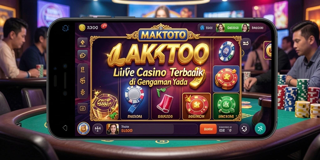 Gameplay seru di aplikasi Live Casino MAKTOTO.