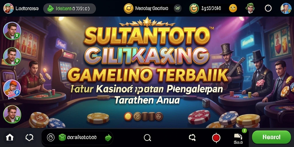 Screenshot gameplay SULTANTOTO menampilkan suasana Kasino yang mendebarkan.
