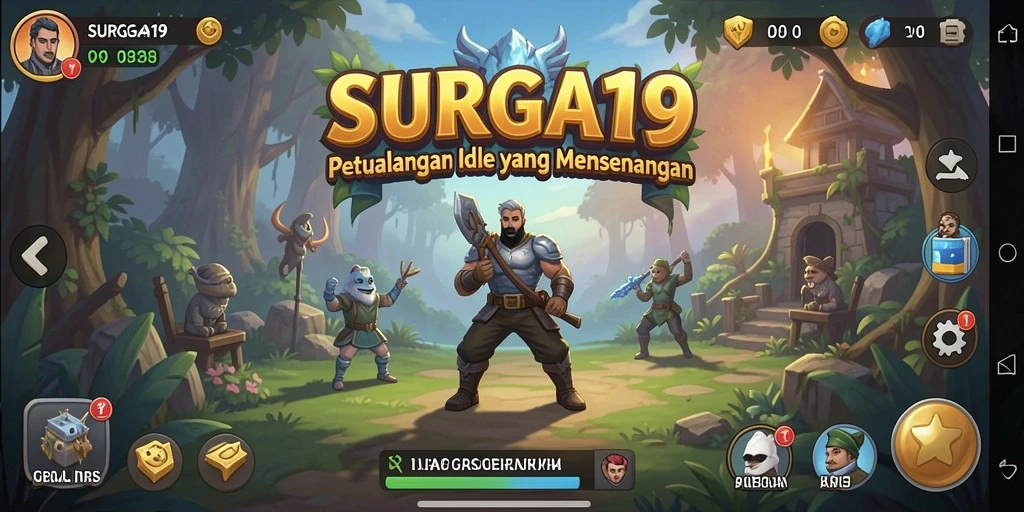 Screenshot SURGA19 menunjukkan gameplay santai dan grafik yang menarik.