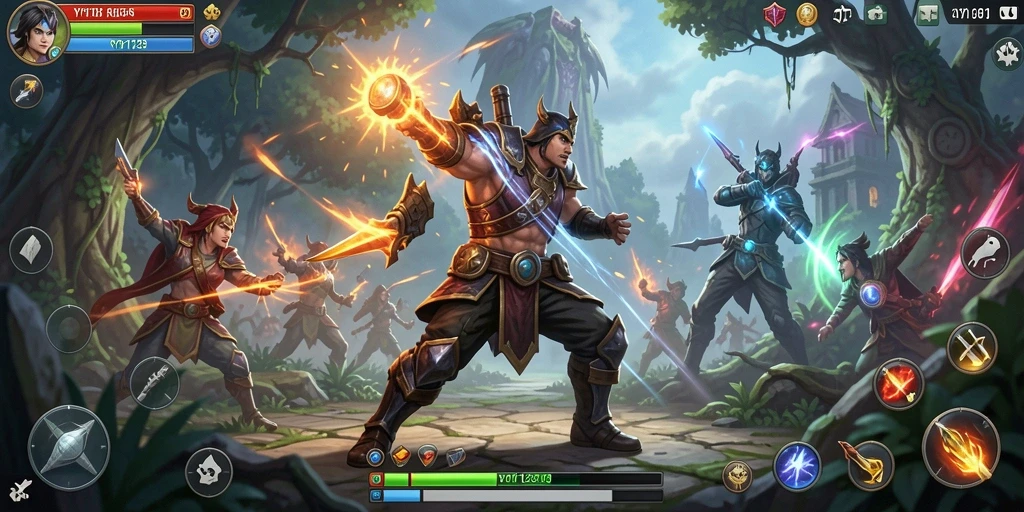 Gameplay seru di dunia fantasi YY123 yang menakjubkan.