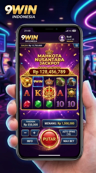 Screenshot aplikasi 9win menampilkan variasi kategori aplikasi yang lengkap.